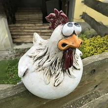 Load image into Gallery viewer, NogrAx Waterproof Garden Decorations - Large Sculpture Ornaments for Lawn, Courtyard, Porch, and Front Door - Outdoor Gifts for Women, Adding Beauty and Decor to your Outside Space (Funny Cock B)
