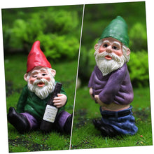 Load image into Gallery viewer, Ciieeo 9pcs Resin Dwarf Figurines for Landscape Decor Cute Garden Gnome Ornaments Outdoor Decorations for Lawn Patio and Office
