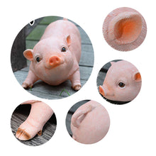 Load image into Gallery viewer, XIFIRY Animal Garden Gnomes Statue Cute Pig Funny Outdoor Sculpture Resin Lawn Ornaments Décor Indoor Outdoor Figurines for Garden and House (Cut Pig)
