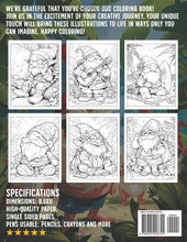 Load image into Gallery viewer, Summer Gnomes Coloring Book: Gnome Magic Coloring Pages with Summertime Scenes for All Ages Stress Relief &amp; Seasonal Joy
