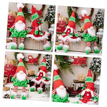 Load image into Gallery viewer, Ciieeo 2Pcs Delicate Gnome Doll Ornaments Christmas Gnome Decorations for Tabletop Centerpiece Style and Gonk Figurines for Holiday Decor
