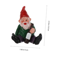 Load image into Gallery viewer, 2 Pcs Dwarf Ornaments Scandinavian Gnome Figurine Gnome Sculpture Garden Gnomes Statues Novelty Gnome Nativity Craft Naughty Garden Gnome Standing Gnome Figure Tom Resin Miniature
