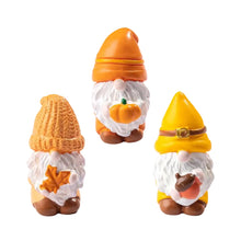 Load image into Gallery viewer, YAOGUI Set Of 3 Resin Leaf Miniatures Gnomes Ideal For Indoor And Outdoor Use Adds Unique Charm To Any Home Or Garden Setting
