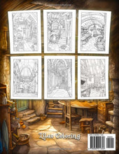 Load image into Gallery viewer, Fantasy Interiors: A Stress-Relieving Coloring Book for Adults Featuring Fairy Cottages, Gnome Homes and Castles Paperback – 24 Mar. 2023
