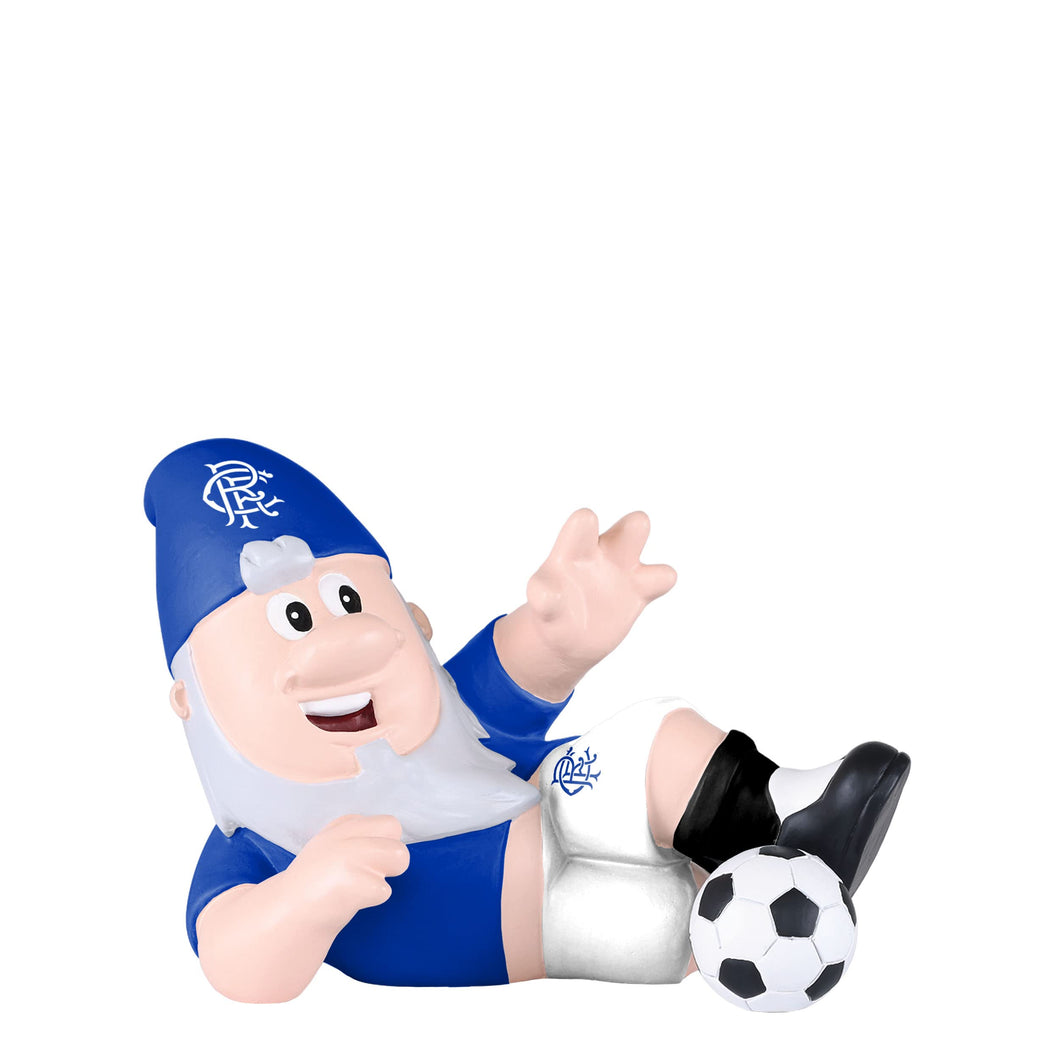 FOCO Official Rangers Football Club Sliding Tackle Garden Gnome