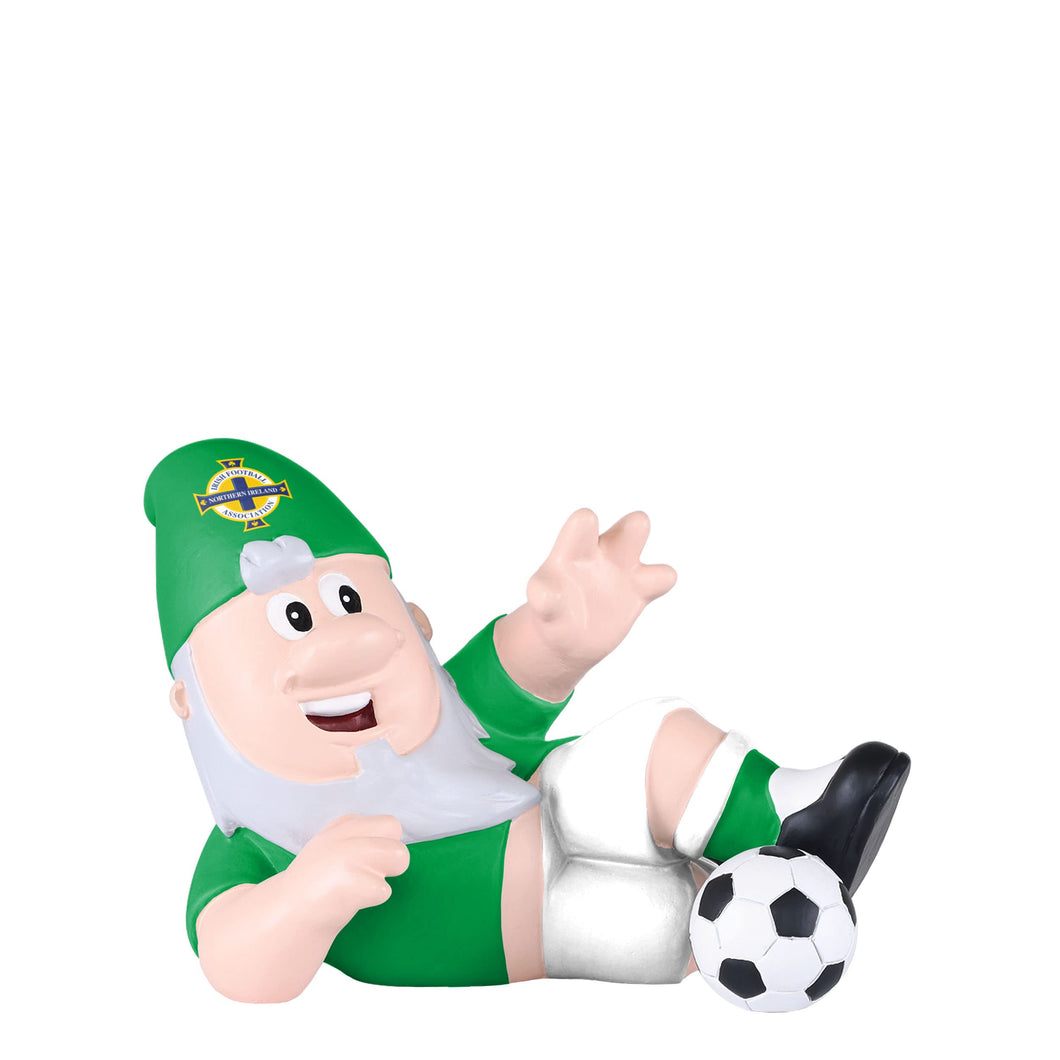 FOCO Official Northern Ireland Sliding Tackle Football Garden Gnome