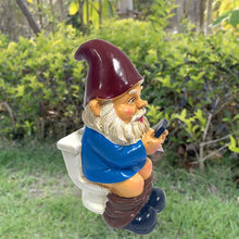 Load image into Gallery viewer, Garden Goblin Funny Garden Gnome Statue, Naughty Garden Gnome Dwarfs Sculpture, Rude Garden Gnomes Man Ornaments, Resin Indoor Outdoor Figurine Art Decorations for Patio, Yard, Lawn(AW-004)
