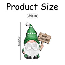 Load image into Gallery viewer, Rumyve 24pcs Vintage Santa Claus Wood Hanging Signs Pendant,Christmas Tree Gnome Hanging Decorations,Mini Santa Doll Craft Xmas Tree Decor Party Supplies(Style A)
