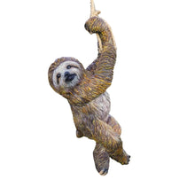 Load image into Gallery viewer, Garden Mile Eye-Catching Garden Ornaments Swinging Sloth Hanging Garden Statue with Strong Rope - Waterproof and Weatherproof Resin Garden Figurines for Indoor and Outdoor Yard Art Patio Lawn Decor
