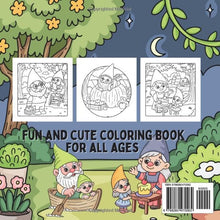 Load image into Gallery viewer, Garden Gnomes all-ages coloring book: Fun and easy designs
