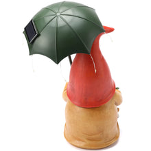 Load image into Gallery viewer, WONDHOME Garden Gnome Statues Outdoor Decoration Patio Yard Lawn Solar Gnomes Lady with Umbrella Lights Christmas Halloween Birthday Gift for Woman Mom,Umbrella Gnome
