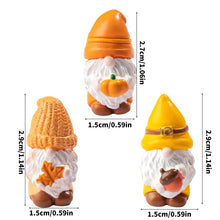Load image into Gallery viewer, YAOGUI Set Of 3 Resin Leaf Miniatures Gnomes Ideal For Indoor And Outdoor Use Adds Unique Charm To Any Home Or Garden Setting
