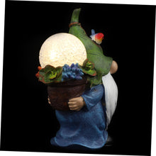 Load image into Gallery viewer, Toyvian 1Pc Creative Gnome Decorative Resin Craft Light Unique Dwarf Garden Ornament for Outdoor Decor Solar Powered Lawn Lamp for Pathways and Gardens Adds Warmth and Charm
