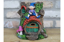 Load image into Gallery viewer, Casadomu Secret Garden Fairy House With Solar Powered Light Outdoor Lighting Resin Ornament Magical Toadstool House (3)
