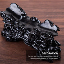 Load image into Gallery viewer, VOSAREA Halloween Ornaments Animal Sculpture Engraved Elephant Herd Statue Artificial Elephant Tusk Model Office Desktop Ornament for Halloween Home Office Table Centerpieces
