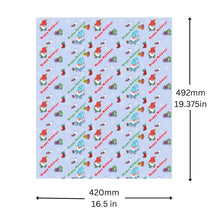 Load image into Gallery viewer, BeFindSee Happy Holidays Paper - Gift Wrap - Holiday Gonk - Holiday Gnome
