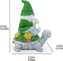 Load image into Gallery viewer, MiXXAR Resin Garden Lamps Solar Powered Dwarf Statue Lights LED Solar Lamps Resin Material for Outdoor Decoration and Christmas Gnome Statue Solar Lights

