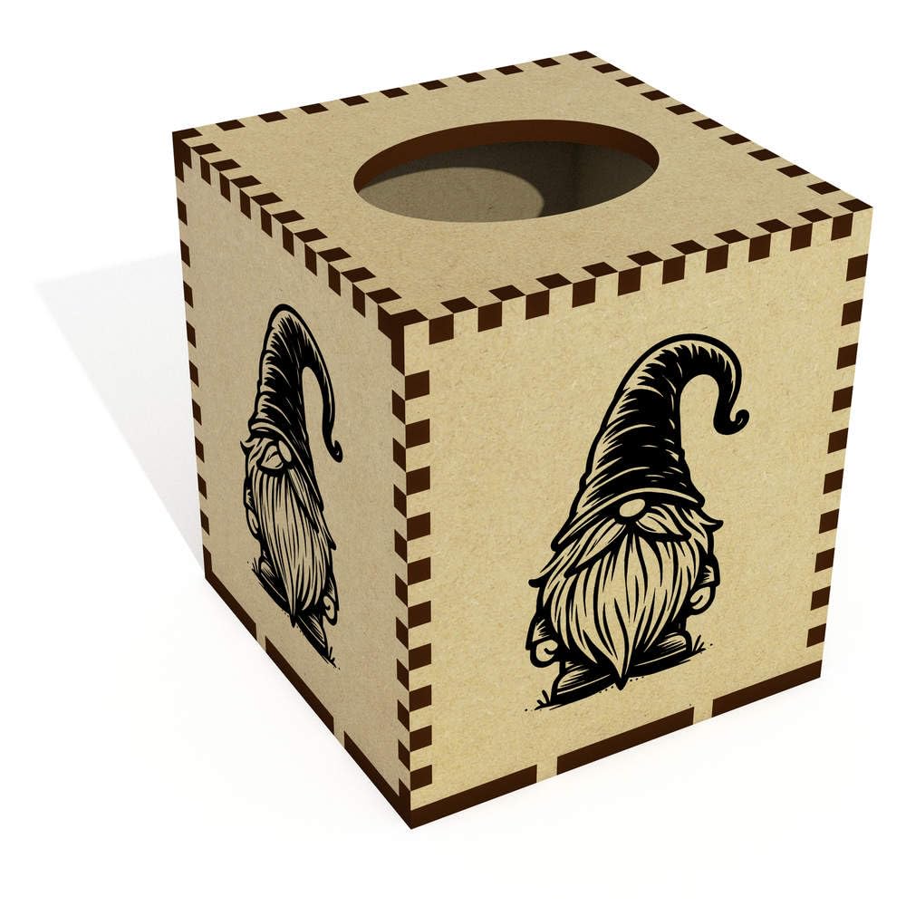 Square 'Gonk Gnome' Wooden Tissue Box Cover (TB00064228)