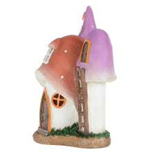 Load image into Gallery viewer, Azuma Solar Power House Garden Decoration Resin Ornament LED Light - Mushroom House
