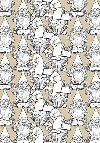 Happy Garden Gnomes Lined Undated Journal: Blissful Gnome Characters Cover