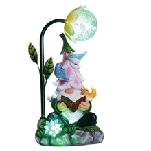 Load image into Gallery viewer, Garden Gnome Solar Light Resin Solar Powered Gnome Garden Ornament Light up Garden Gonk LED Garden Light for Yard Decor Style2 Spring Gardening Tool
