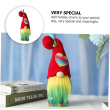 Load image into Gallery viewer, Cabilock High Hat Plush Doll Garden Gnome Ornament for Fairy Garden Micro Gnome Figurines Christmas Plush Doll Ornaments Miniature
