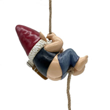 Load image into Gallery viewer, FICITI Funny Garden Gnomes Decorations, Archer Bowman Climbing Rope Hanging Gnome, Tree Hugger, Tree Decoration Ornaments, Outdoor Whimsical Gnome Statues – 8.5 inch
