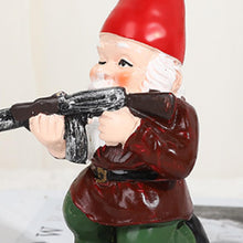 Load image into Gallery viewer, Funny Garden Gnomes 3.9&#39;&#39; Tall Naughty Gnome Garden Gnome with Gun Statue Waterproof Resin Gnomes Decor for Patio, Yard, Lawn Style 2

