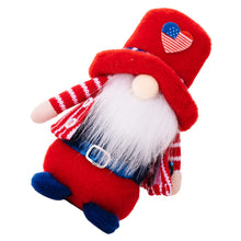 Load image into Gallery viewer, Cabilock 3pcs Independence Day Gnome Statue Funny Garden Ornaments Plush Gnome Doll Decor
