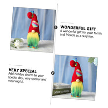 Load image into Gallery viewer, Cabilock High Hat Plush Doll Garden Gnome Ornament for Fairy Garden Micro Gnome Figurines Christmas Plush Doll Ornaments Miniature
