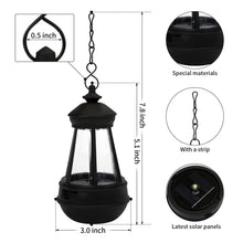 Load image into Gallery viewer, Solar Gnome Light Replacement - Plastic Solar Hanging LED Lantern for Outdoor DIY Fairy Garden Decor
