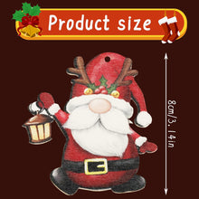Load image into Gallery viewer, Thyonta 24 Pcs Wooden Christmas Ornaments Set Gnome and Sled Decor Tree and Home Hanging Decorations Suitable for Christmas Trees Windows Fireplaces Doors Cabinets
