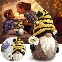Load image into Gallery viewer, Garden Gnome Statue，Bee Gnome Spring Sunflower Doll Decor, Handmade Bumble Plush Faceless Doll Ornaments, Bedroom Desktop Gnomes Ornaments, Indoor Spring Decor for Home
