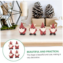 Load image into Gallery viewer, MOBUTOFU 4pcs Gnome Garden Decor Statues Resin Outdoor Gnomes for Garden Decoration Splashproof Figurines for Festive and Patio Accents
