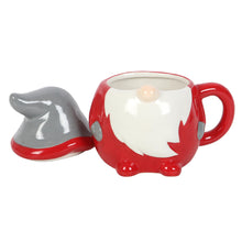 Load image into Gallery viewer, Something Different Wholesale Festive Gonk Lidded Mug - Christmas Gnome Design - Quirky Drinkware - 300ml Capacity
