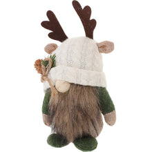 Load image into Gallery viewer, Toyvian Gnome Garden Statue Christmas Gnome Decor Deer Antler Figurine Holiday Ornaments
