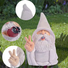 Load image into Gallery viewer, Lethogety Funny Garden Gnomes Outdoor Statues, 5.9 Inch Creative Smoking Dwarf Resin Sculpture Decoration for Home Indoor or Lawn Patio Outside Yard Decor Housewarming Halloween Christmas Garden Gift
