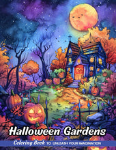 Load image into Gallery viewer, Halloween Gardens: Adult Coloring Book with Halloween Gardens for Stress Relief and Relaxation (Christmas Coloring Pages)
