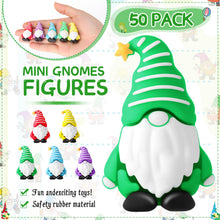 Load image into Gallery viewer, DoubleFill 50 Pcs Mini Gnomes Tiny Figures Miniature Gnomes Fairy Gifts Statues Tiny Figurines for Landscape Outdoor Patio Yard for Spring Easter Garden Accessories Gifts Fairy Goodie Bag
