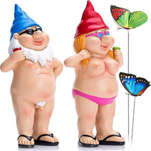 Load image into Gallery viewer, YiMOO Garden Gnomes Funny, Gardening Rude Novelty Unusual Gifts for Women Men Funny Garden Ornaments Outdoor Unusual
