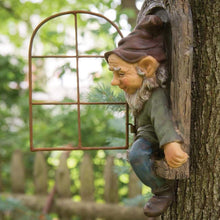 Load image into Gallery viewer, Together-life Garden Gnomes Elf Out The Door Tree Hugger, 3D Dwarves Outdoor Tree Sculpture Garden Peeker Figurine Yard Art Garden Decoration
