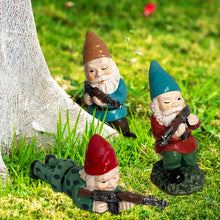 Load image into Gallery viewer, PERFECTOP 3Pcs Military Soldier Garden Gnomes with Guns AK47, Funny Army War Combat Defender Gnome Statue Figurines, Indoor Outdoor Patio Yard Lawn Desktop Ornament Decor,Valentine&#39;s Day Men Gift
