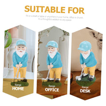 Load image into Gallery viewer, Uonlytech Golfing Gnome Sculpture Creative Resin Ornament for Garden Lawn Patio Funny Outdoor Decoration Eye-catching Lawn Gnome Figurine Housewarming Holidays
