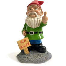 Load image into Gallery viewer, Go Away Gnome with Middle Finger, Gnome Flipping The Middle Finger, Garden Gnomes Decoration, Funny Gnomes Inappropriate, Christmas Lawn Ornaments, Outdoor Statues Decorations (Go Away, S)
