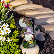 Load image into Gallery viewer, Maikall Rish Garden Gnomes Outdoor Statue with Solar Lights Welcome Gnome Home Garden Decor Mom Gifts for Yard Patio Home Garden
