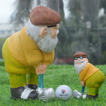 Load image into Gallery viewer, 12 cm/25 cm Golfer Garden Gnome Outdoor Figurine,Funny Golfing Garden Gnome Statue,Golf Dwarf Resin Handicrafts Decorations for Yard, Lawn,Patio Gifts-Full Color. (small)
