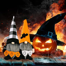 Load image into Gallery viewer, Halloween Decoration Gnomes,2PCS Gonk Gnome-Halloween Gnome Bat Plush Handmade Swedish Tomte Scandinavian Ornaments for Home Ornament Halloween Ghost Toy Window Shelf Desk Decor Pumpkin Bat Spider Hat
