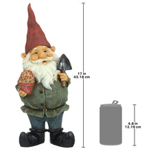 Load image into Gallery viewer, Design Toscano QM211261 Garden Gnome Statue - Dagobert with Gifts Garden Gnome - Lawn Gnome
