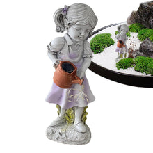 Load image into Gallery viewer, Bexdug Solar Garden Outdoor Statues | Resin Fairy Statues for Yard - Multipurpose Girl Decoration for Flower Beds, Decorative Outdoor Sculpture for Home
