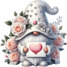Load image into Gallery viewer, x12 Floral Gnome Gonk Valentine&#39;s Day Vinyl Decal Stickers Colour df830
